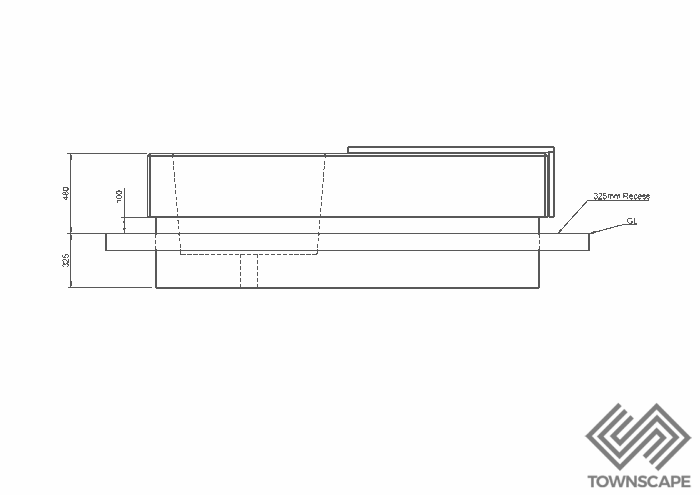 Concrete Planter Bench Bishopsgate 2400 - Image 2