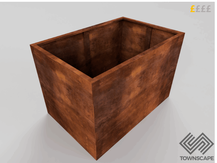CORTEN Standard Planter 1500x1000x1000mm REC
