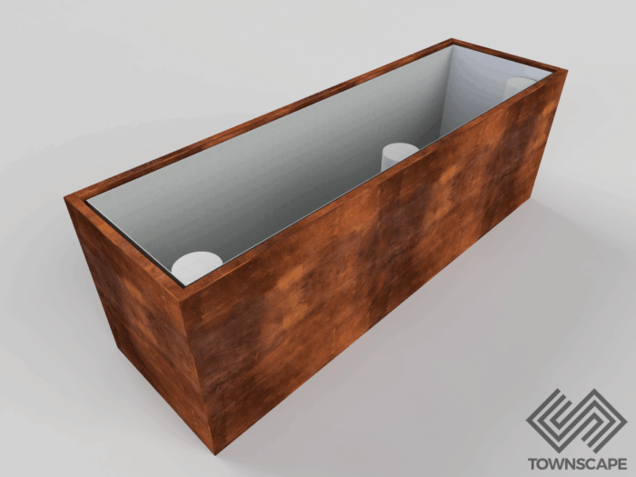 300 Series CT Corten Steel Planter