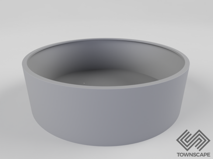ALUMINIUM Powder Coated Planter Round 2000x600