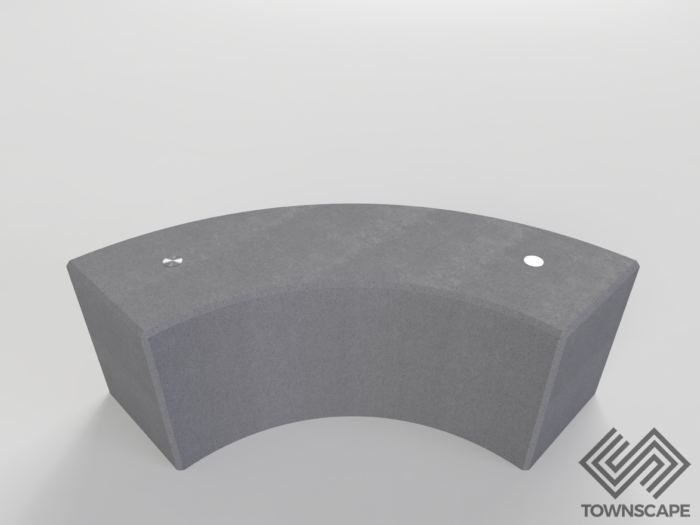 Concrete Bench Unity 800mm Internal Radius
