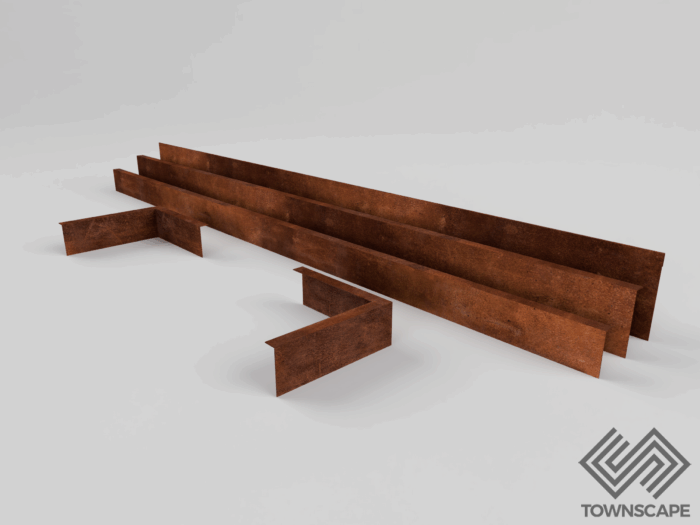 CORTEN Linear Planter Edging System