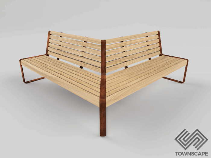 Flight Range External Corner Seat with Backrest - Image 2